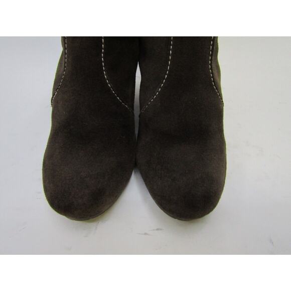 Tommy Hilfiger Womens Sz 6 M Brown Suede Wedge Buckle Ankle Fashion Boot Booties - Picture 6 of 11